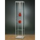 Vitrine 200x40x40cm zilver 40ZG200